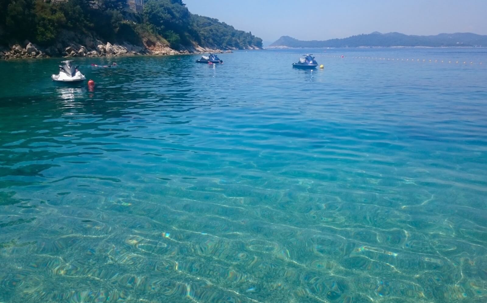 The clear waters of Lopud, Croatia