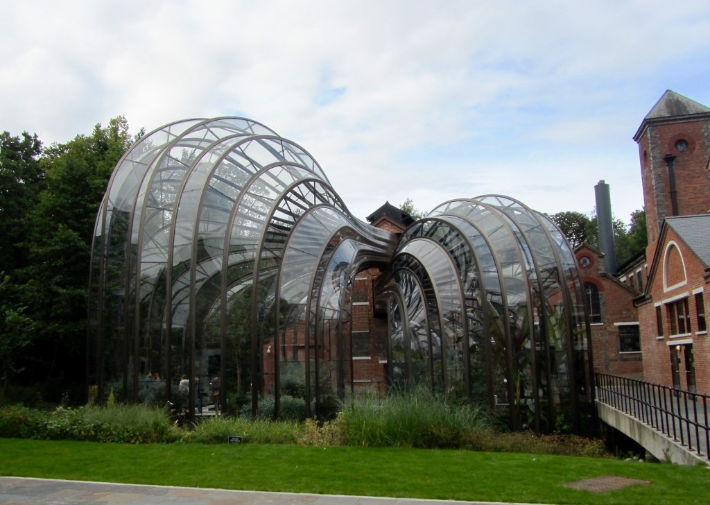 The two Glasshouses at The Bombay Sapphire Distillery