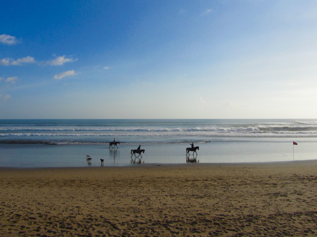 Horse riders on Seminyak Beach