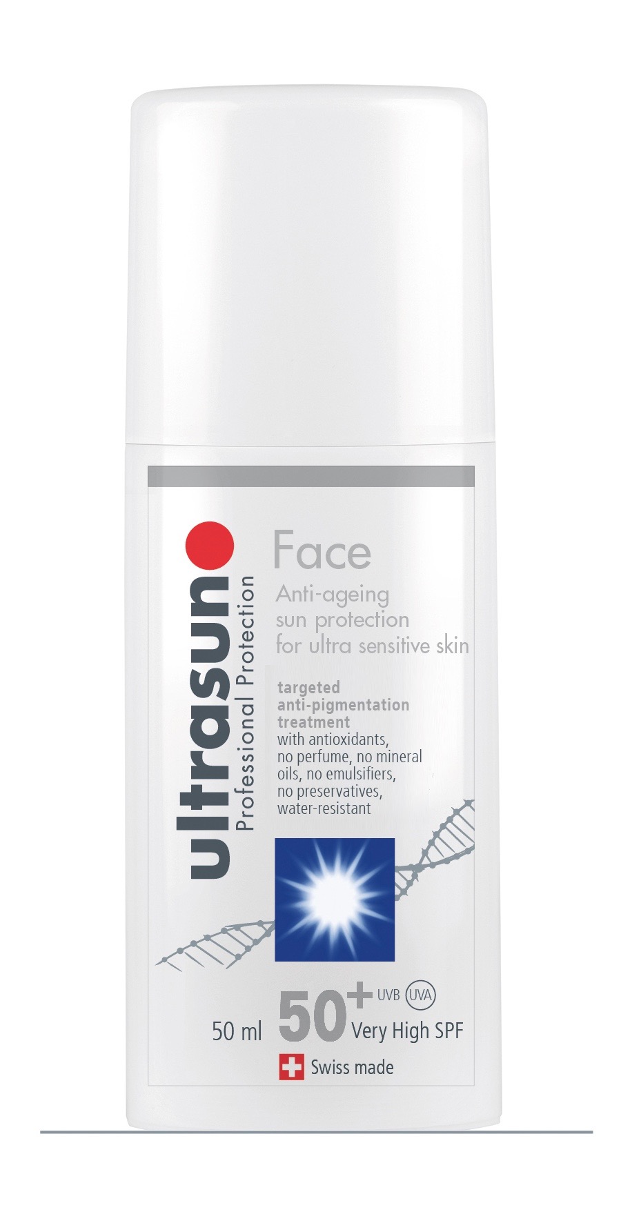 Ultra sun face suncream bottle 