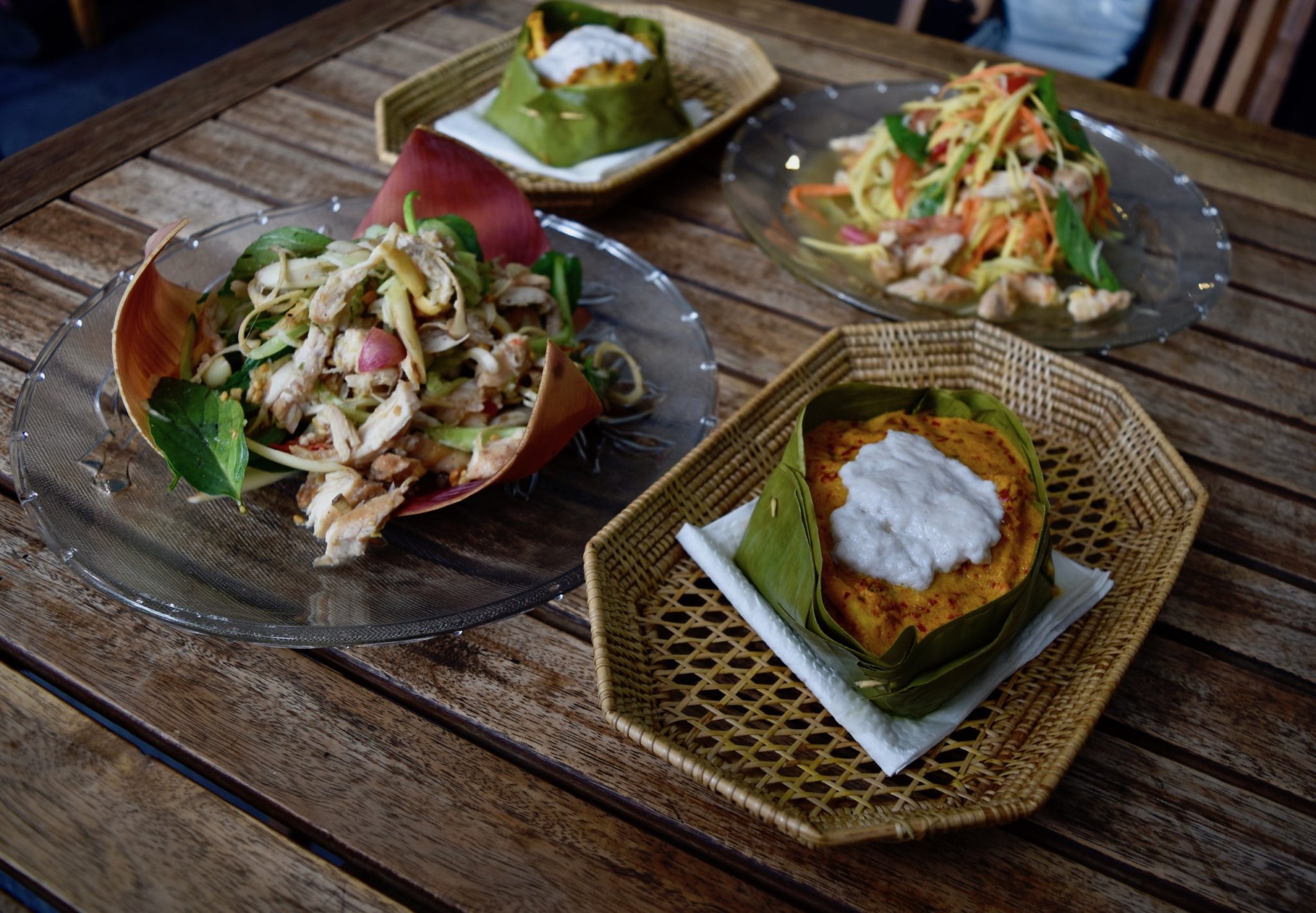 A selection of Cambodian dishes