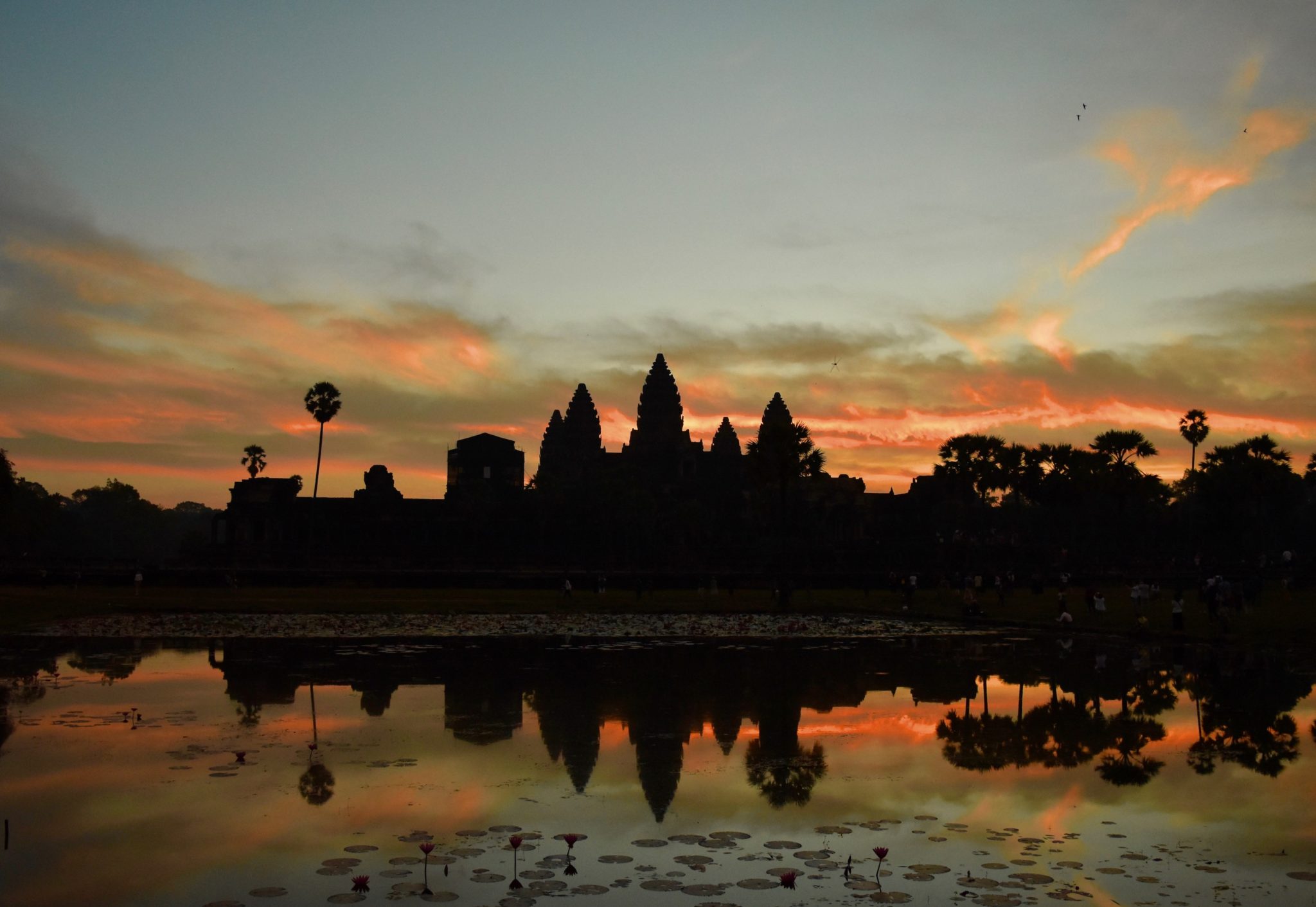 Angkor wat at sunrise